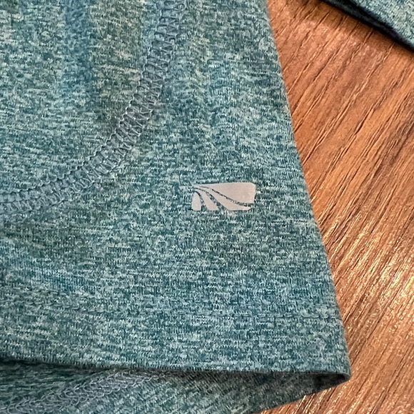 Teal Lightweight Patterned Hooded Top - Picture 2 of 9